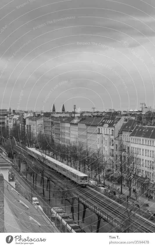 Schönhauser corner schonhauser avenue Subway Prenzlauer Berg Town Exterior shot Downtown Deserted Capital city Old town Day Berlin viaduct Magistrale