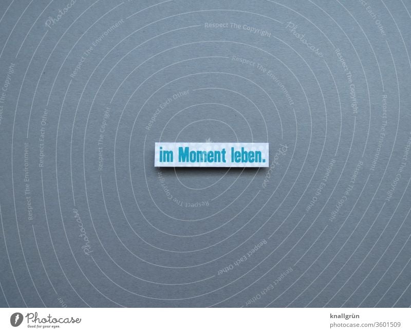 Living in the moment. To enjoy Time Life Contentment Present Day Joie de vivre (Vitality) Consciousness Expectation Moody Letters (alphabet) Word