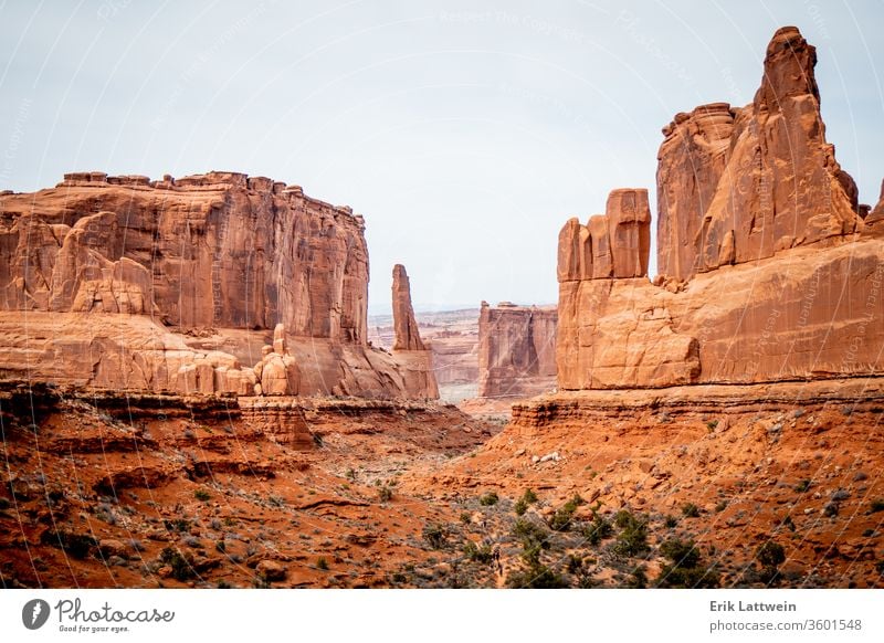 Arches National Park in Utah - famous landmark park arch national rock usa landscape scenic utah moab america erosion geology sandstone desert arches natural