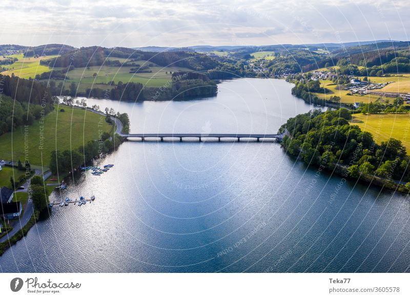 the bigge lake sauerland german from above biggesee bigge dam germany big dam water dam drinking water dam dam from above dam structure see dam wave waves