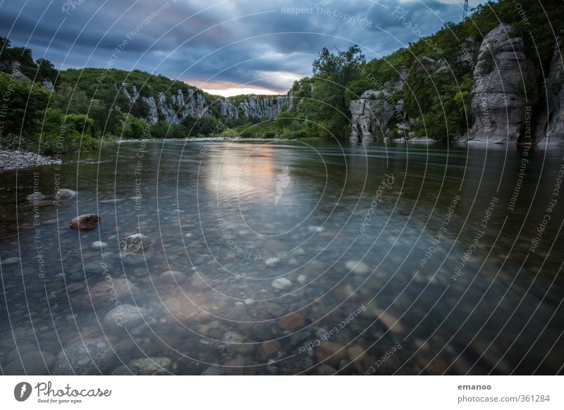 southern French canyon Vacation & Travel Tourism Trip Expedition Summer Summer vacation Hiking Nature Landscape Air Water Sky Clouds Climate Weather Rock Canyon