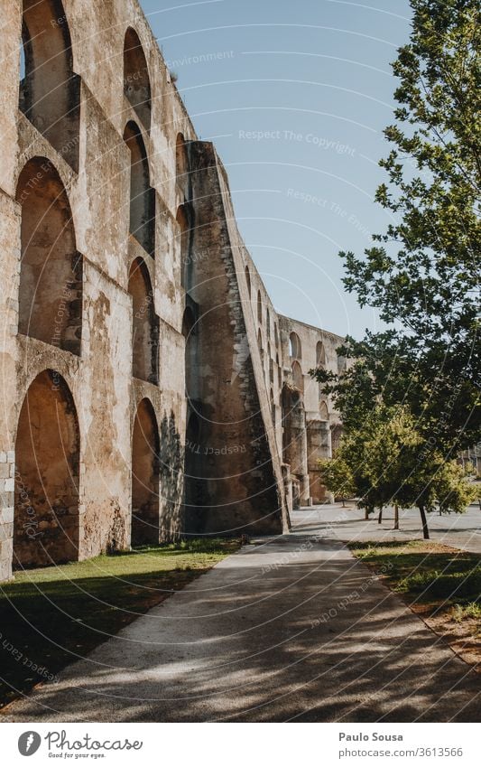 Aqueduct in Elvas, Portugal UNESCO UNESCO World Heritage Site Architecture Vacation & Travel Tourism Exterior shot World heritage landmark Colour photo Ancient