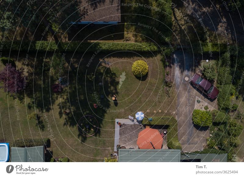 garden Garden Brandenburg drones Parking DJI maverick Exterior shot Deserted Colour photo Nature Day Landscape Environment Forest tree Plant green Grass Summer