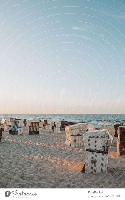 #A# Baltic Sea beach chairs at sunset Baltic coast Baltic beach Baltic Sea holiday Baltic island Baltic resort Baltic sand Beach chair rental Beach life Coast