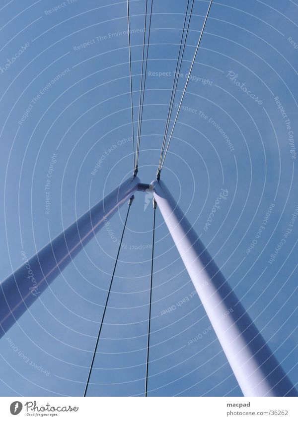 Pink Bridge II Violet Steel Forchheim district Rope Sky Modern Blue Wire cable Architecture