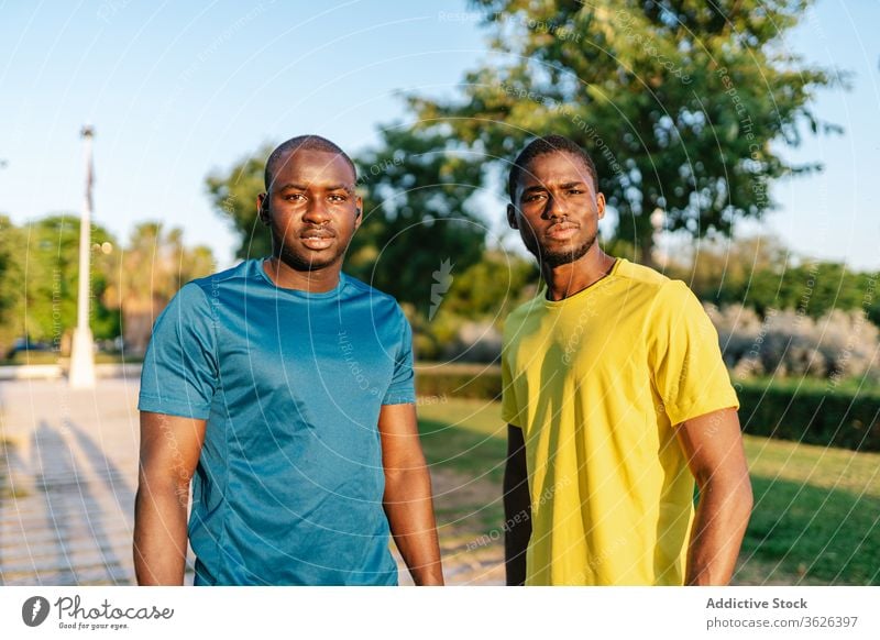 Two black men taking selfie happy park male outdoors smiling african people young happiness cheerful adult friends portrait youth friendship smile fun summer