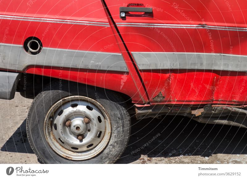 Tyres and car Tire Old Broken Accident Scrap car race Vehicle Colour photo Deserted