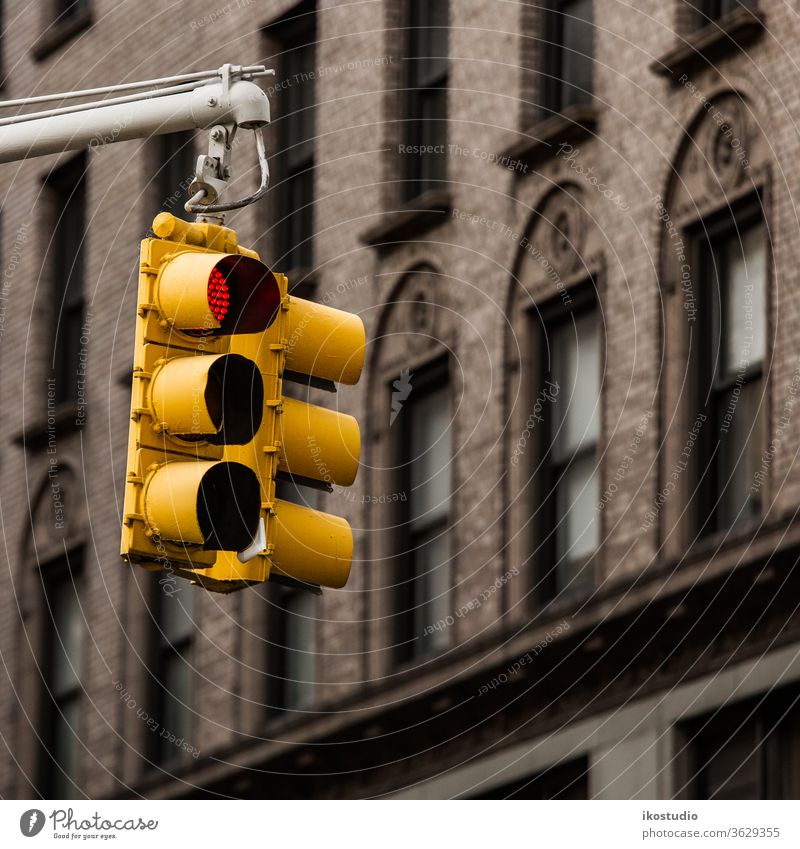 Traffic lights New York City Manhattan cityscape built urban streets state clearer USA Architecture Americas Street NYC great apples newyork Modern Transport