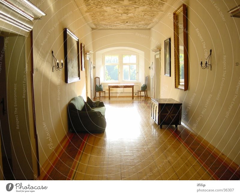 Moosburg Castle Window Light Chest Federal State of Kärnten Historic Corridor Interior shot