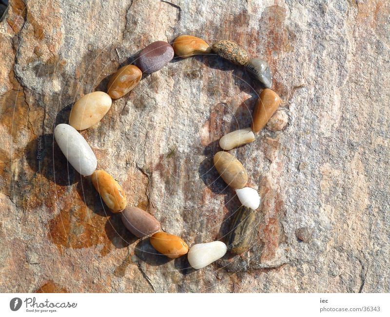 stone heart Federal State of Burgenland Stone Heart Love laid From the water