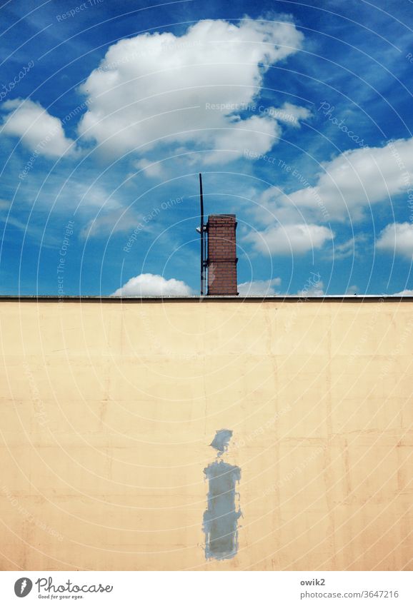 Portrait Chimney Long shot Contrast Day Copy Space middle Copy Space top Copy Space bottom Copy Space right Copy Space left Structures and shapes Abstract