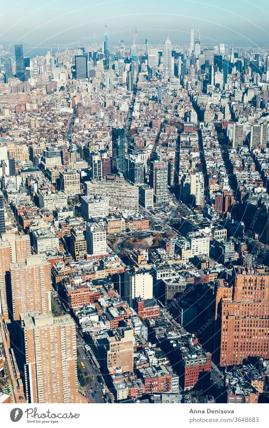 Amazing panorama view on New York City skyline and Manhattan new york city manhattan america usa nyc american landmark empire architecture urban downtown