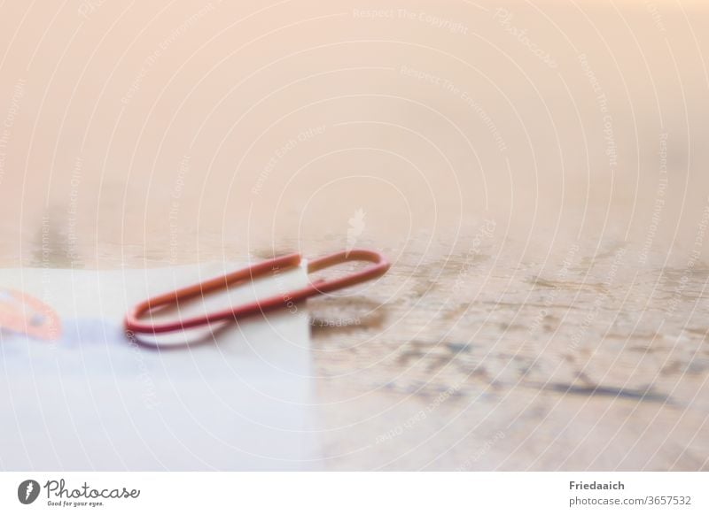 Paper clip minimalistic Shallow depth of field minimalism Workplace structure hazy Close-up Deserted Creativity Detail Macro (Extreme close-up) Interior shot