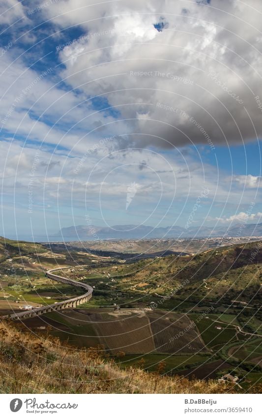 The motorway winds its way through the Segesta-Sicily plain and in the distance the Mediterranean flashes by. Italy vacation Vacation & Travel Tourism