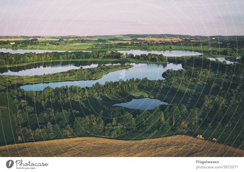 Lake Teterow II Teterov castle rampart Island Lakeside Sea coast Seaman Seaweed Navigation mark Mecklenburg-Western Pomerania Mecklenburg Lake District