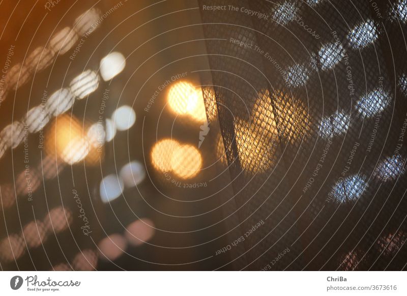 evening play of lights between roller shutter and curtain bokeh clearer background Blur Light Abstract Decoration hazy colourful Glow Bright defocused sparkle