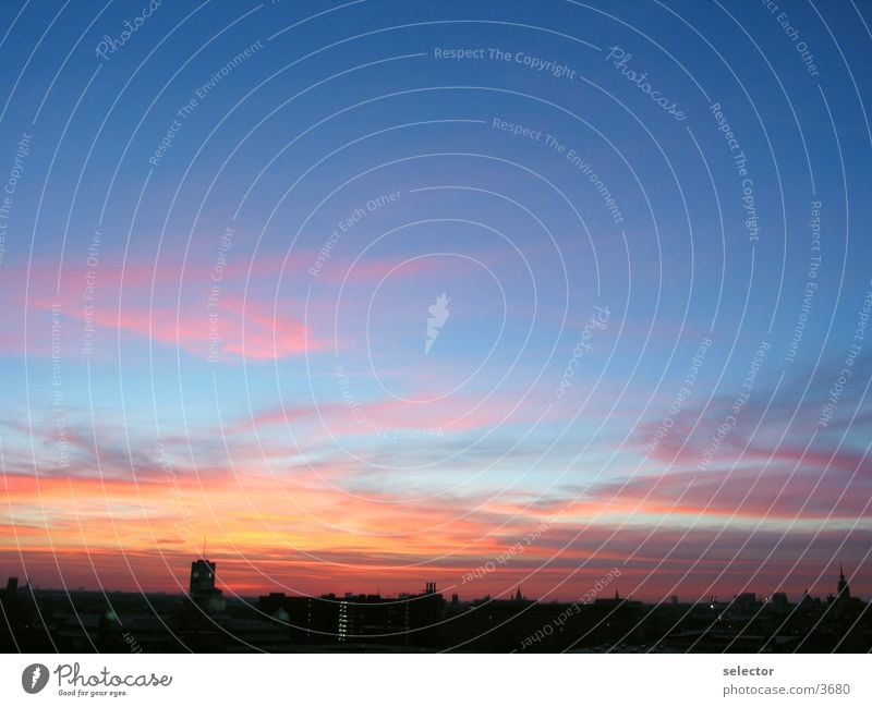 munich Sky Sunset Munich Town sundowner Skyline Evening