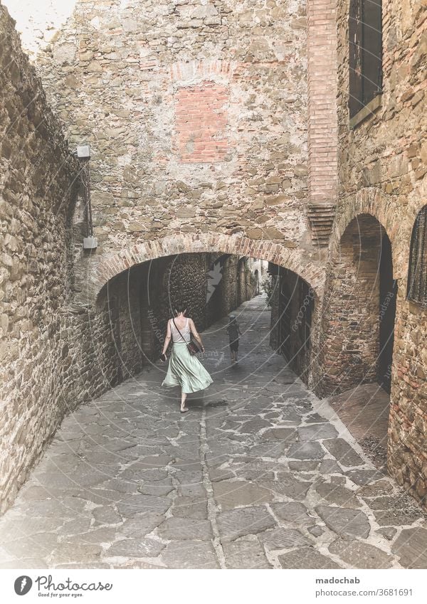 Castiglione della Pescaia Town Italy Alley Tuscany Architecture Historic House (Residential Structure) Old town Facade built Exterior shot Downtown