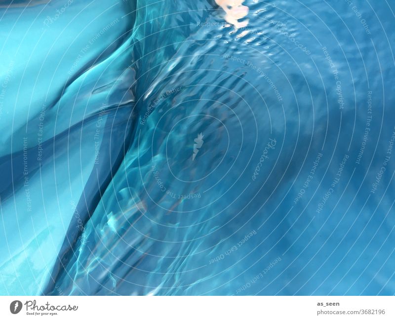 By the pool swimming pool Blue Waves reflection Reflection Summer Light Wet Water Exterior shot Swimming pool Swimming & Bathing Day Colour photo