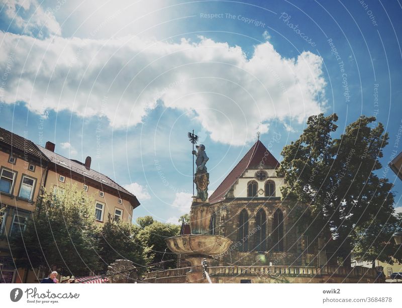 Bachstadt Arnstadt Old town Downtown Manmade structures Tourist Attraction Facade Wall (barrier) Shadow Summer Sunlight Building Architecture Town