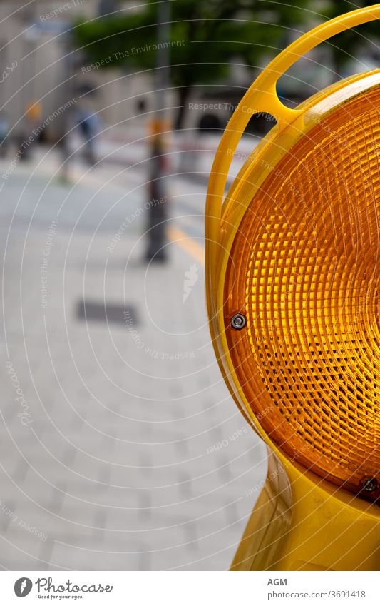 yellow warning light attention background Barricade Barrier Bright Business Caution City Closed Construction peril Detour Engineering Equipment Flash