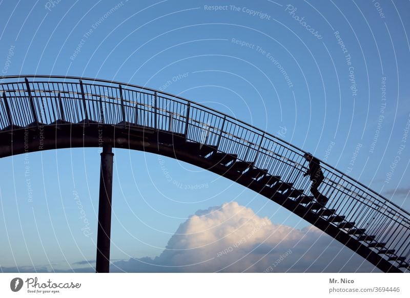 over the clouds... Spirited Industrial heritage Sculpture Steel carrier Art Manmade structures Tourist Attraction Swing Curve Vaulting Roller coaster