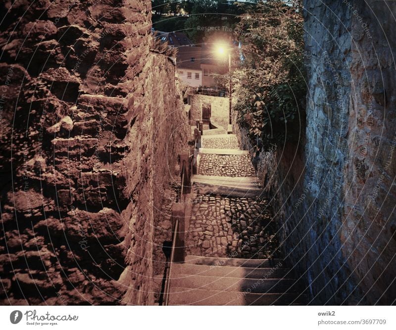 A decisive experience Bautzen Old town Exterior shot Deserted Small Town Wall (barrier) Wall (building) Light Shadow Historic Idyll Cobblestones Subdued colour