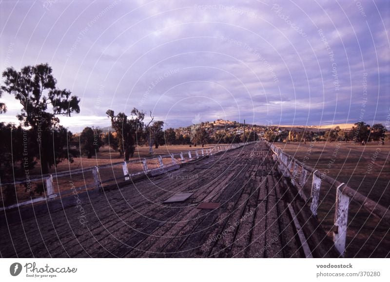 Gundagai Old Bridge Trip Far-off places Landscape Traffic infrastructure Highway Vacation & Travel Brown Violet Australia gundagai trestle wood crossing