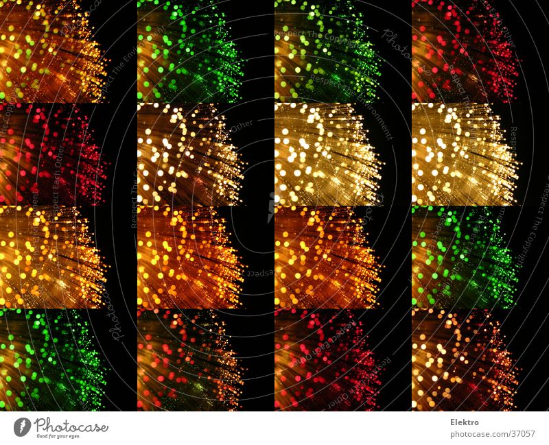 Glass fibre (Nikon) Sampler Screen Lamp Night Multicoloured Low-tech Fiber optics Lomography Concentrate Colour Shrove Tuesday sampler