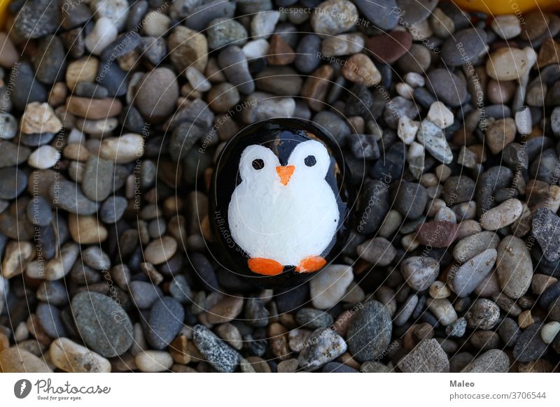 The painted hiking stone is left on the walking path for passersby to see adventure background border cartoon character cloud color direction fantastic forest