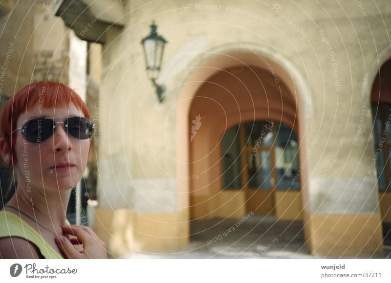 friendship Woman Feminine Red-haired Sunglasses Vacation & Travel Town Prague