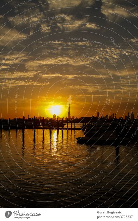 Dubai sunset dubai abstract arab arabian architecture boat building buildings burj business cityscape clouds colorful construction creek cross dark dawn dusk