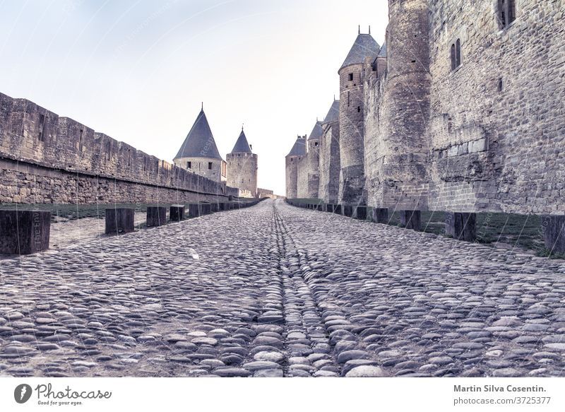 Carcassonne, Occitania, France 2018 bridge carcasone castle francia sky sunny winter