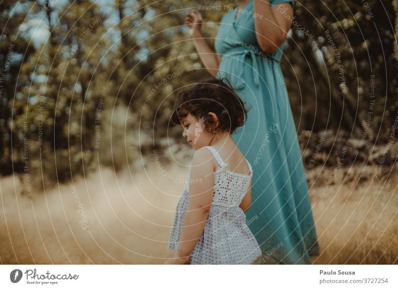 Mother and daughter in the fields motherhood mother and daughter Daughter Child childhood Childhood memory Love Together togetherness Cute Happy Lifestyle