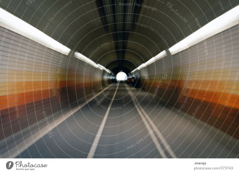 zoom Elegant Style Design Transport Traffic infrastructure Street Lanes & trails Tunnel Line Driving Retro Speed Advancement Target Future Vanishing point