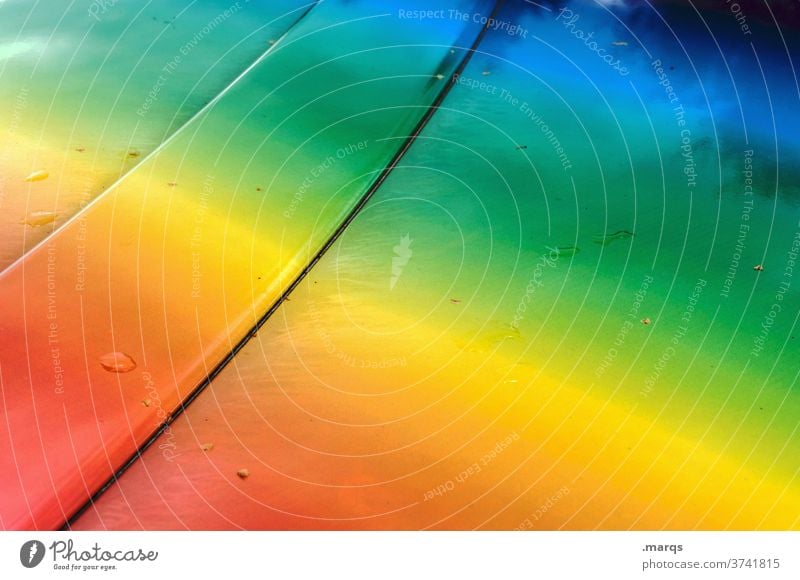 Rainbow Sheet Spectrum variegated Metal Line Abstract Drops of water colourful Varnish Car Hood Colour variety LGBT