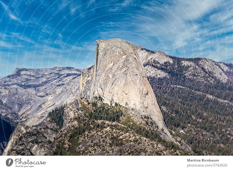 View from the Sentinel Dome to the Half Dome, Yellowstone National Park, California overlook famous dome half yosemite yosemite national park el capitan usa