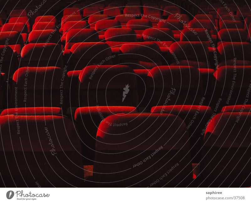 auditorium Dark Cinema Hall Chair Armchair Leisure and hobbies Theatre