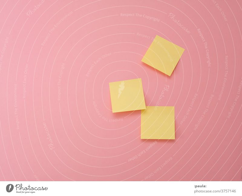 yellow sticky notes on pink wall background office agile workshop Yellow Pink Creativity Post-it note Paper kanban design thinking Project Project work Stick