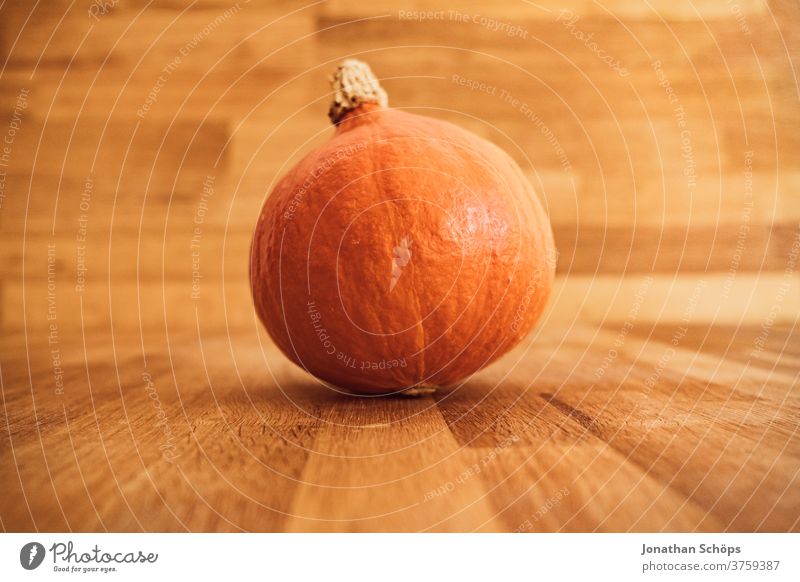 Hokkaido pumpkin on wooden table for thanksgiving Harvest Thanksgiving Vegetable Hallowe'en Autumn Hokaido Hokaido Pumpkin wooden background Wooden table food