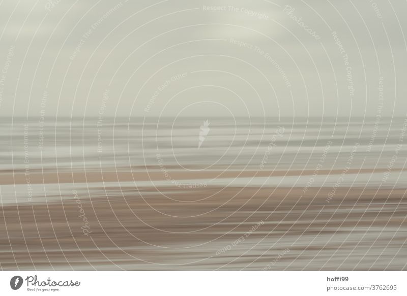 calm soft waves - the movement of the camera creates calm Swell Wet fine art Movement soft light Beach Wavy line motion blur Horizon coast Sand Waves Meditation