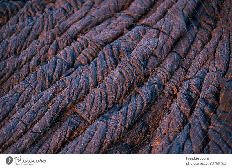 Lava string formation red and blue close up, El Hierro, Canary Islands, Spain lava el hierro abstract background brown canaryislands country destination