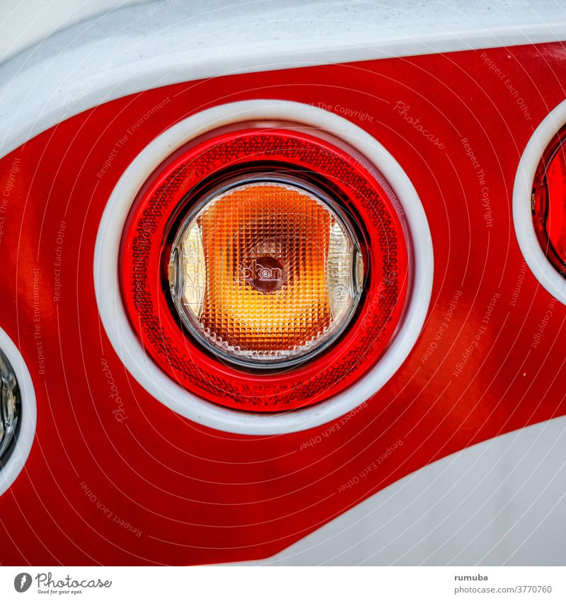 Rear light motorhome close up Light (Natural Phenomenon) Reflection Deserted Close-up Exterior shot Colour photo Motor vehicle Indicator light Esthetic Stern