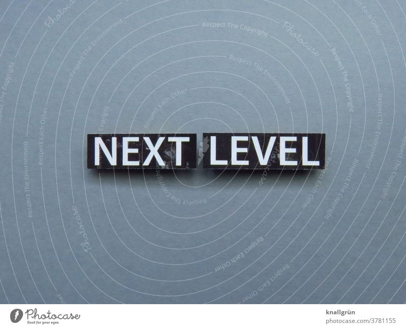 next level Development Growth Advancement Stage Period Future Change Expectation Success Target Letters (alphabet) Word leap Text Typography letter Language