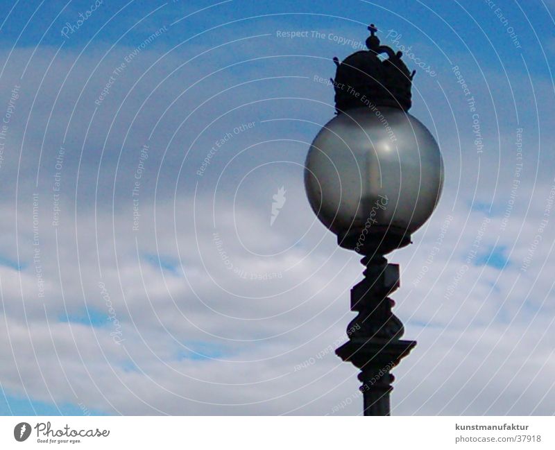 Brighten the night 2 Lantern Vienna Clouds Light Austria Architecture