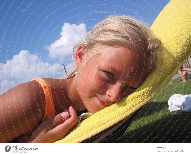 summer fun Child Summer Beach Good mood Woman