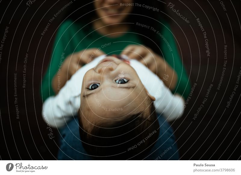 Mother playing with toddler Mother's Day motherhood Authentic Toddler Son Family & Relations Together togetherness outdoors Adults Happy Infancy care Joy Life