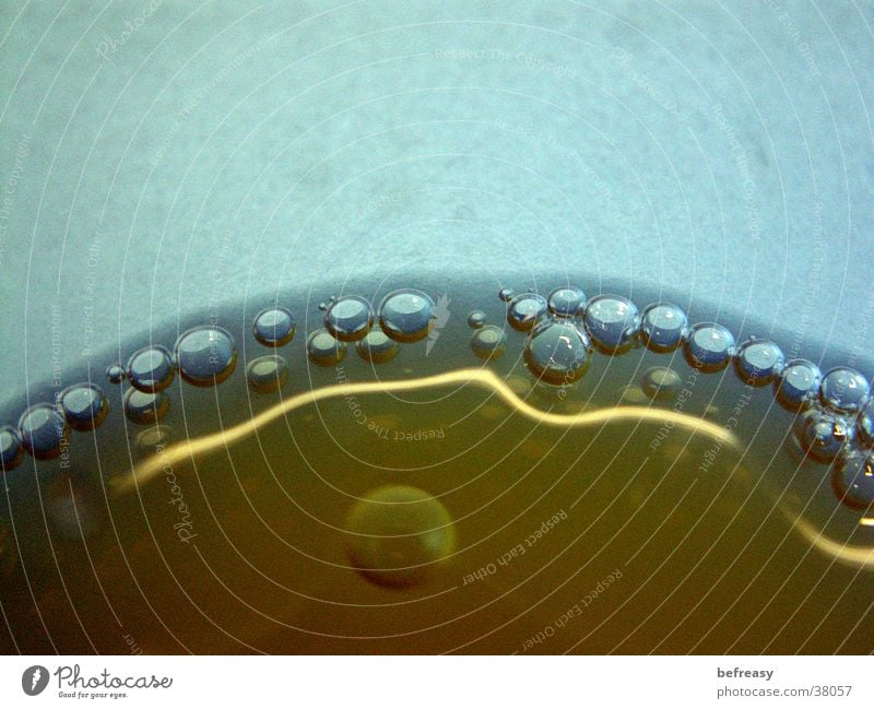 Fanta in a cup Air bubble Yellow Carbonic acid Macro (Extreme close-up) Close-up Mineral water Blue