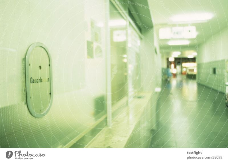 closed Closed Switch Counter Hallway Green Transport Train station Corridor