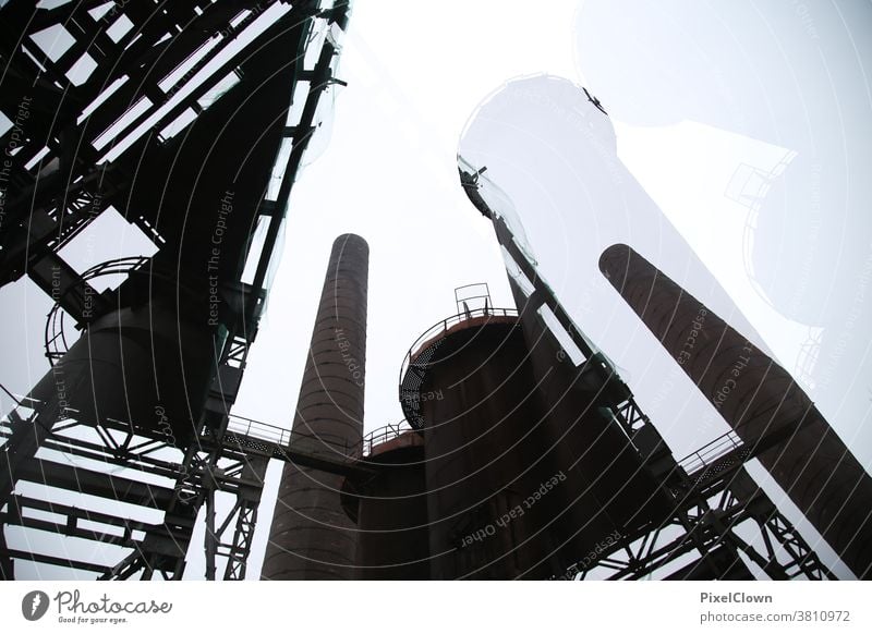 Heavy industry Steel factory Industry Metal Factory Industrial plant Building Manmade structures Architecture Deserted Ruhr area,